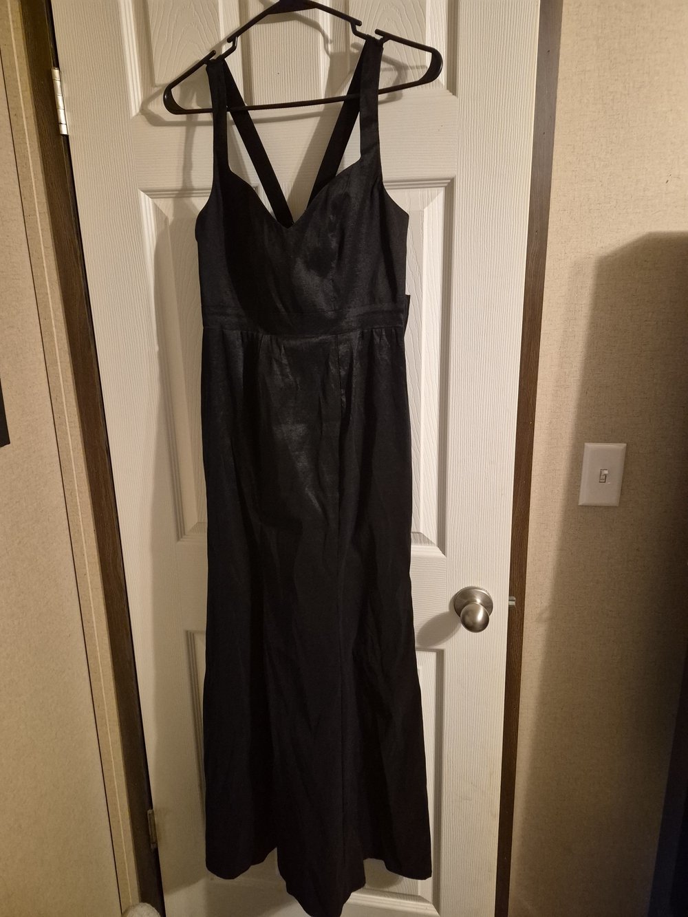 Show Me Your MuMu Black V-Neck Strappy High-Low Dress